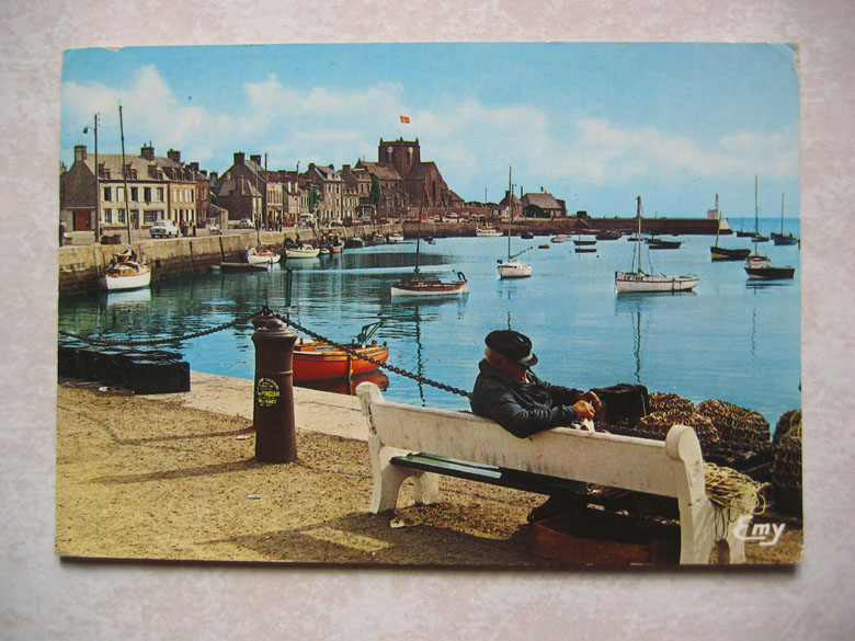 Barfleur : Le Port (animée Avec Pêcheur Réparant Son  Materiel) - Barfleur