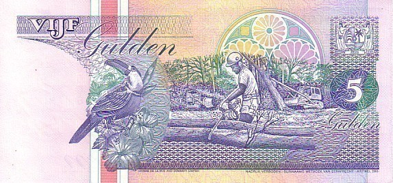 SURINAM   5 Gulden  Daté Du 10-02-1998   Pick 136b   *****BILLET  NEUF***** - Surinam