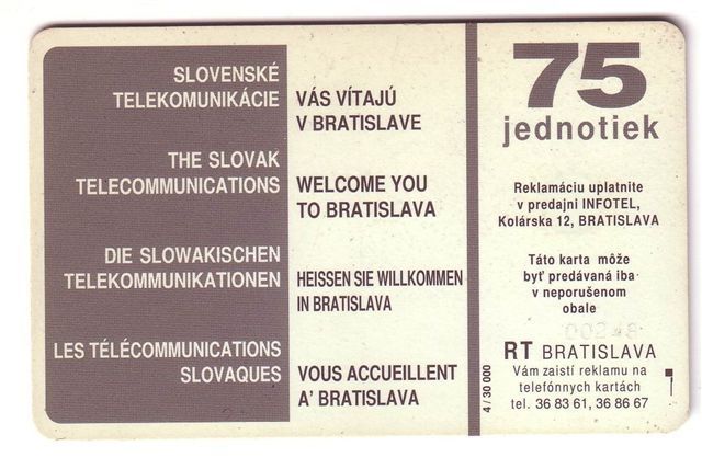 Slovak Republic - Slovaque – Map - Carte - Plan - Maps - 75. Jednotiek  ( Very Old Issue , See Scan For Condition ) - Slovakia