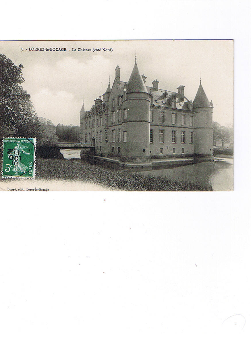 77    LORREZ LE BOCAGE  3  Le Chateau   Côté Nord    Carte Circulée - Lorrez Le Bocage Preaux