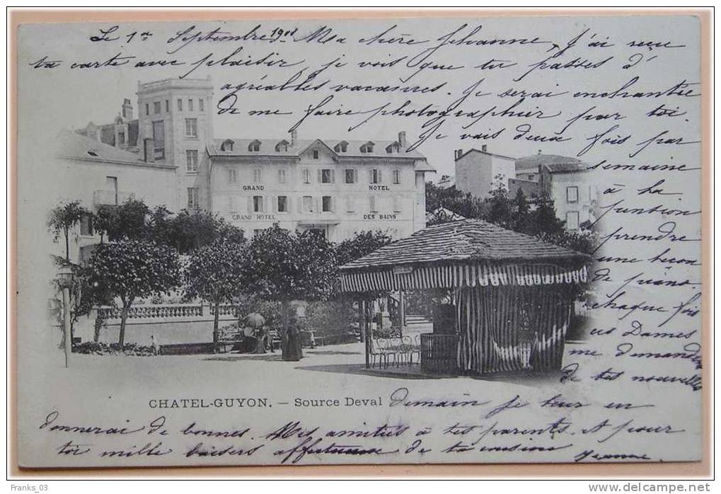 Châtel Guyon (Puy De Dôme) Source Deval ( Mouchon Type II) 1901 - 1900-02 Mouchon