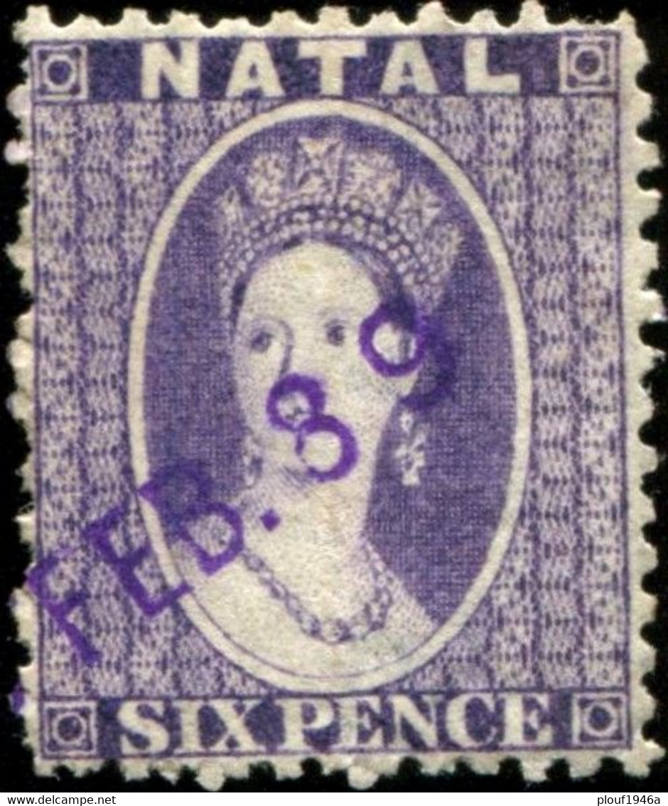 Pays : 339 (Natal : Colonie Britannique)      Yvert Et Tellier N° :   13 (o) Dent 12½ - Natal (1857-1909)
