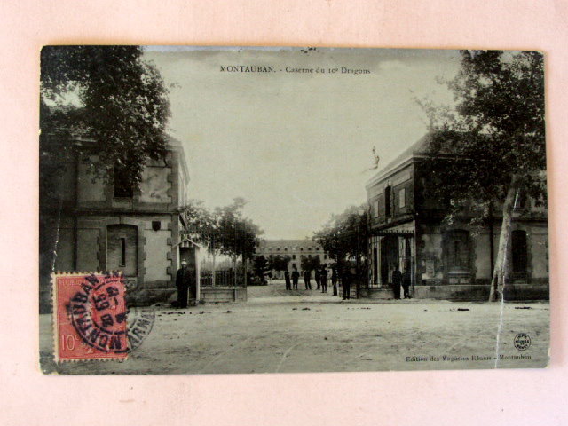 CP: 1907, Montauban, Caserne Du 10° Dragons - Autres & Non Classés
