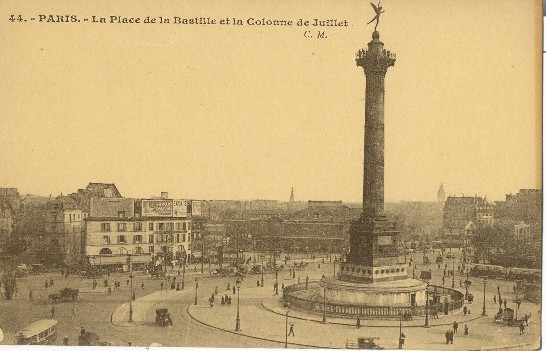 PARIS 11 - La Place De La Bastille Et La Colonne De Juillet - District 11