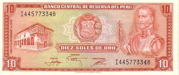 PEROU   10 Soles De Oro  Daté Du 17-11-1976   Pick 112   *****BILLET  NEUF***** - Perù