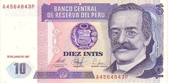 PEROU  10 Intis Daté Du 28-06-1987   Pick 129   ****BILLET  NEUF**** - Perú