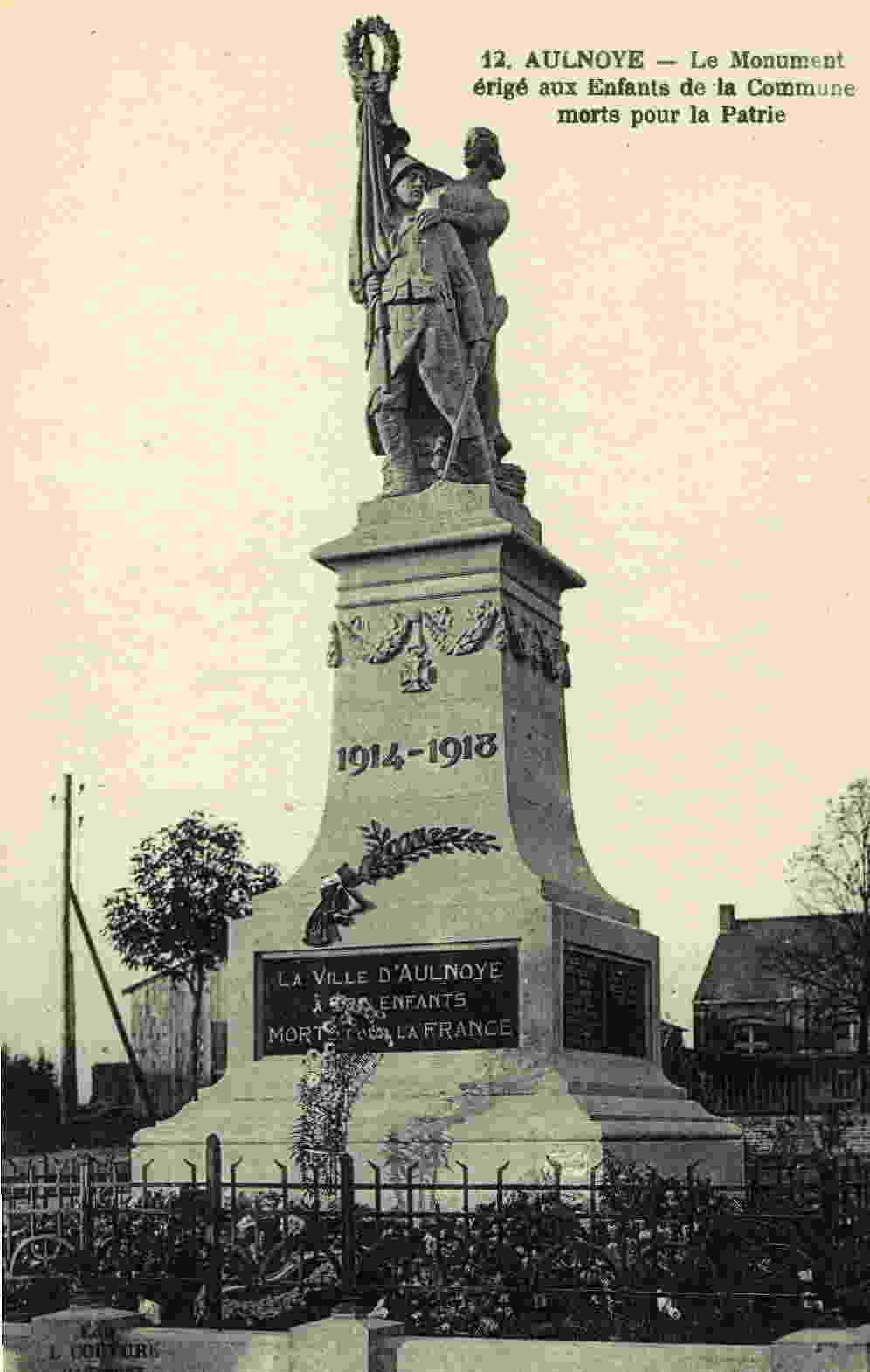 AULNOYE - Le Monument érigé Aux Enfants De La Commune - Aulnoye