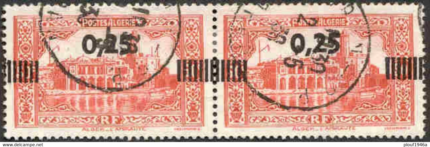 Pays :  19 (Algérie Avant 1957)   Yvert Et Tellier N°: 148 (o) Paire Horizontale - Usati