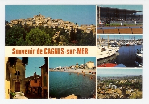 Cagnes Sur Mer: Hippodrome, La Plage, Le Port Et Le Chateau (05-4244) - Cagnes-sur-Mer
