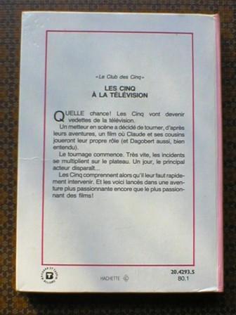 "Les 5 à La Télévision" - Enid BLYTON, Bibliothèque Rose - Bibliothèque Rose