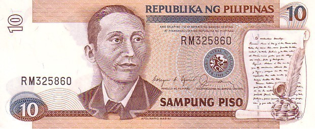 PHILIPPINES   10 Piso  Non Daté    Pick 169b   Signature 11     ***** BILLET  NEUF ***** - Philippines