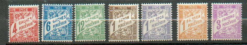 Inde 8 - Taxe 12 à 18 * - Unused Stamps