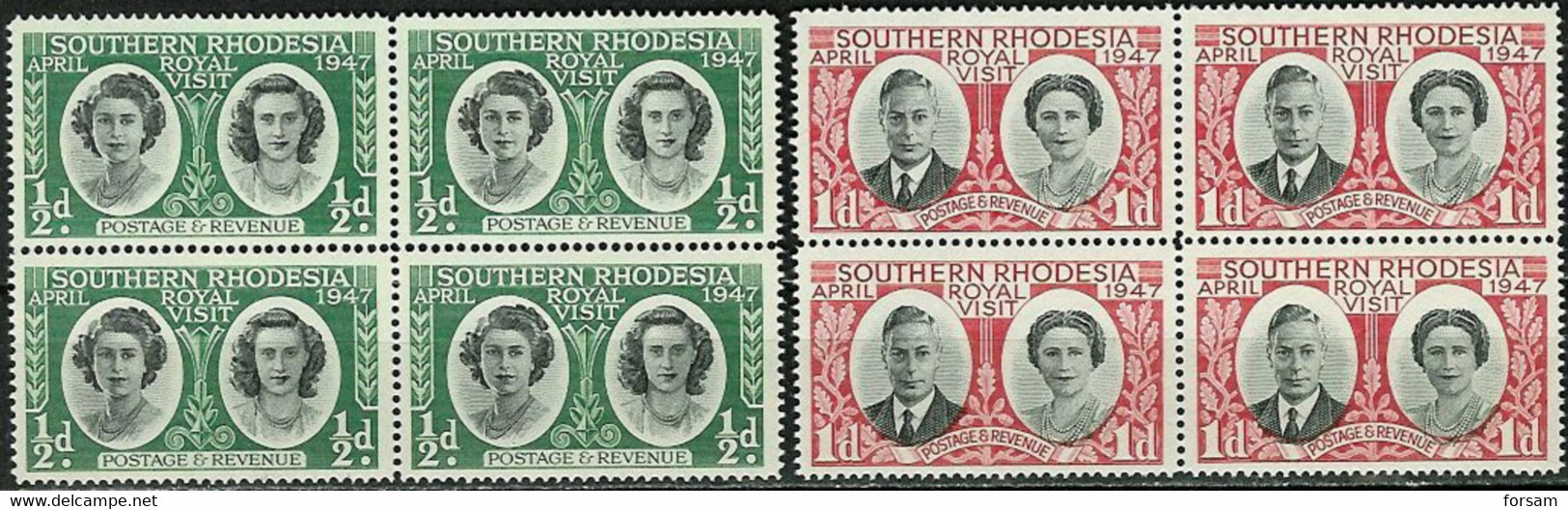 SOUTHERN RHODESIA..1947..Michel # 64-65..MNH. - Rhodesia Del Sud (...-1964)
