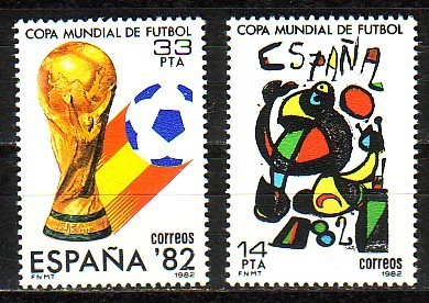 ESPANA - 1982 - World Footbal Coup - 2v - MNH - 1982 – Espagne