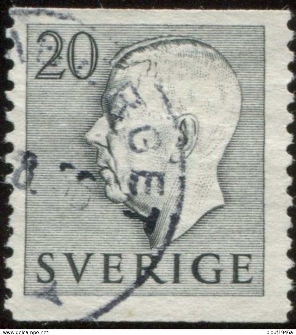 Pays : 452,04 (Suède : Gustave VI Adolphe)  Yvert Et Tellier N° :  358 (o) - Used Stamps