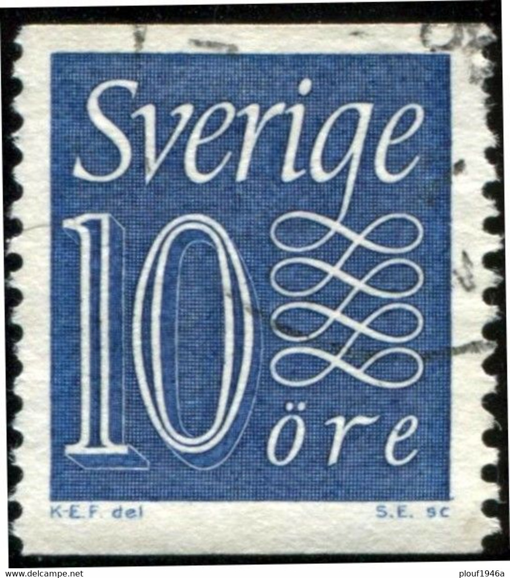 Pays : 452,04 (Suède : Gustave VI Adolphe)  Yvert Et Tellier N° :  417 (o) ; Michel 430 AA - Used Stamps