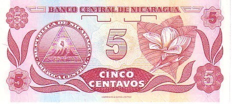 NICARAGUA  5 Centavos Non Daté (1991)  Pick 168  ****BILLET  NEUF**** - Nicaragua