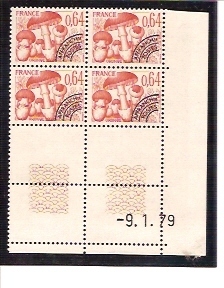 CHAMPIGNONS / FRANCE / COIN DATE / PREOBLITERE N° 158 Du 9/1/79 - Mushrooms