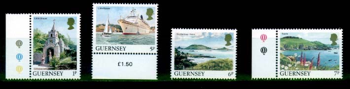 GUERNESEY - Y.&T. - 327** + 329/31** - Cote 1,40 € - Islands
