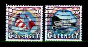 GUERNESEY - Y.&T. - 834 + 835  -  Cote 5 € - Marítimo