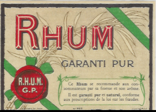 402 / ETIQUETTE   DE  RHUM - Rhum