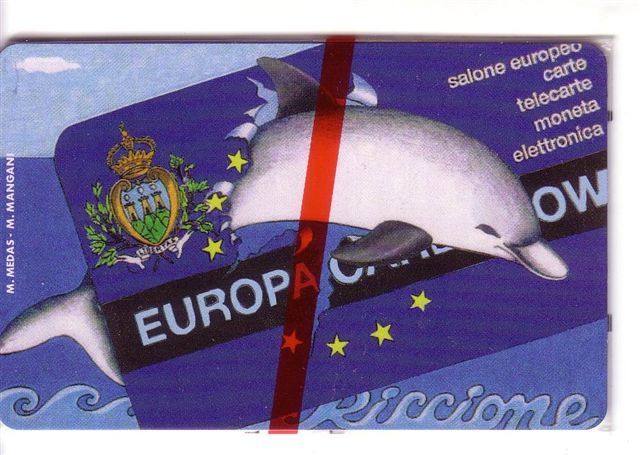 DOLPHIN – San Marino MINT And RARE Card ( Chip ) * Delphin – Delfin – Dauphin – Delfino – Dauphins - Dolphin - Saint-Marin
