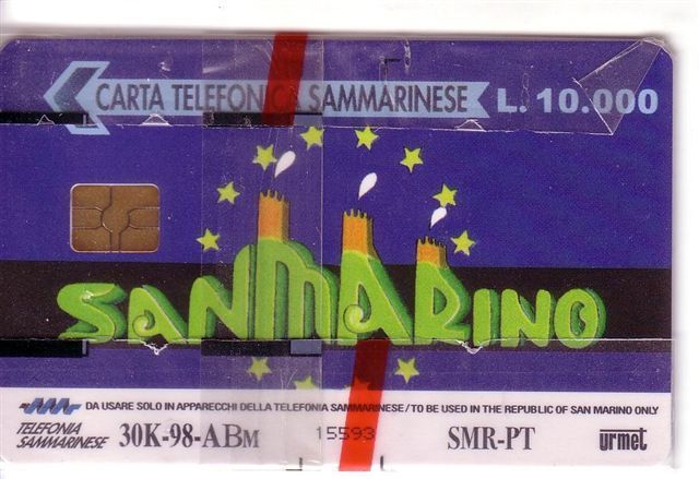 DOLPHIN – San Marino MINT And RARE Card ( Chip ) * Delphin – Delfin – Dauphin – Delfino – Dauphins - Dolphin - San Marino