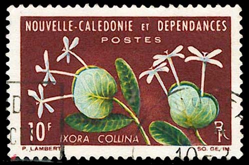 Nouvelle Calédonie-O (Y/T No, 320 - Ixora Collina) (o) - Used Stamps