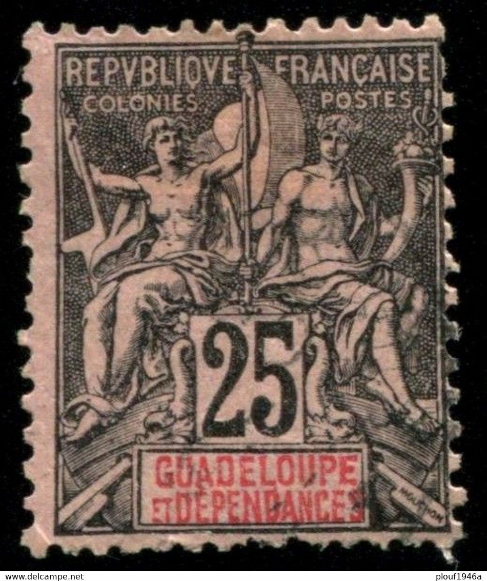 Pays : 206 (Guadeloupe : Colonie Française)  Yvert Et Tellier N° :   34 (o) - Oblitérés