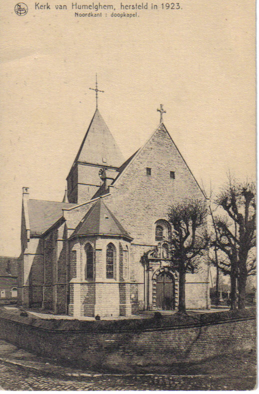 HUMELGHEM  -  Kerk Van Humelghem - Hersteld In 1923 - Noordkant - Doopkapel - Steenokkerzeel