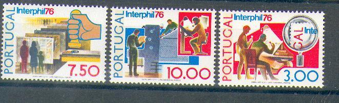 Portugal  ** Interphil 1976 (1283-5) - Sonstige & Ohne Zuordnung