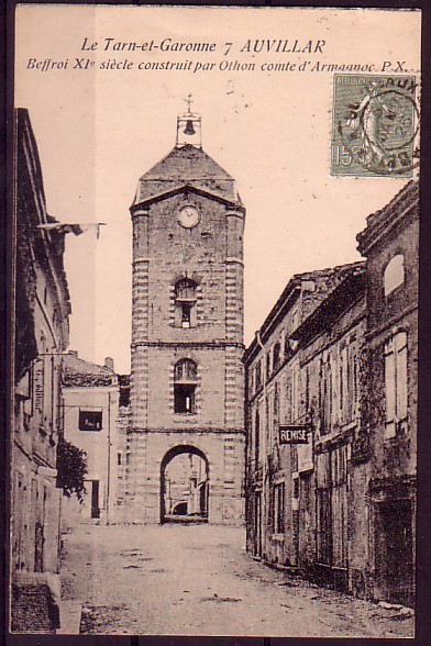 TARN ET GARONNE - Auvillar - Beffroi XIeme - Auvillar