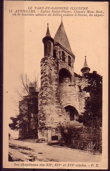 TARN ET GARONNE - Auvillar - Eglise St Pierre - Auvillar