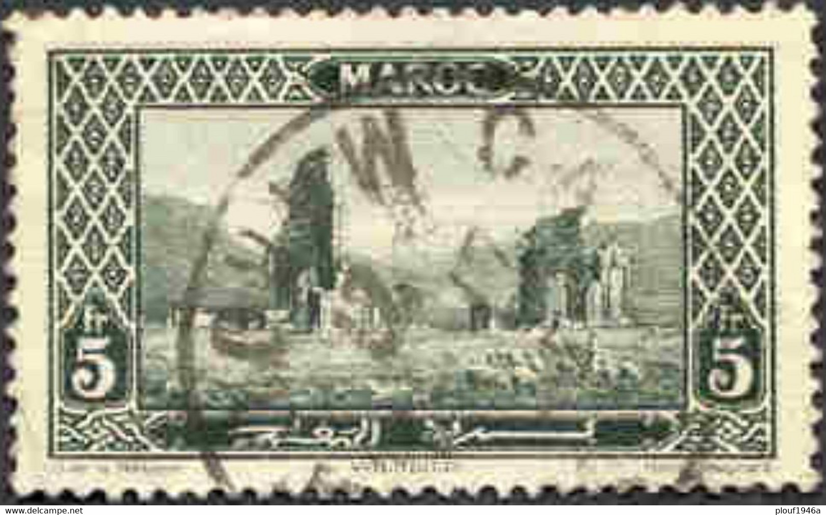 Pays : 315,9 (Maroc : Protectorat Français) Yvert Et Tellier N° :122 (o) - Used Stamps