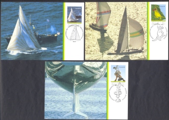 (3) 1986 Australia Maxi Cards - America´s Cup - Maximumkaarten