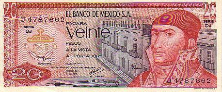 MEXIQUE   20 Pesos  Daté Du 08-07-1977   Pick 64d    *****BILLET  NEUF***** - Mexiko