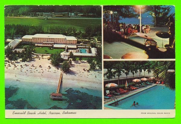 NASSAU, BAHAMAS - EMERALD BEACH HOTEL - CARTE À VOYAGÉE - - Bahamas