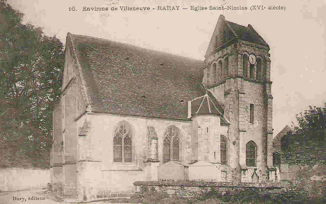 60 RARAY Cpa Eglise St Nicolas      16 Dury - Raray