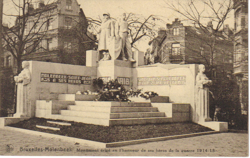 MOLENBEEK  Monument érigé En L´ Honneur De Ses Héros De La Guerre 1914-18 - St-Jans-Molenbeek - Molenbeek-St-Jean