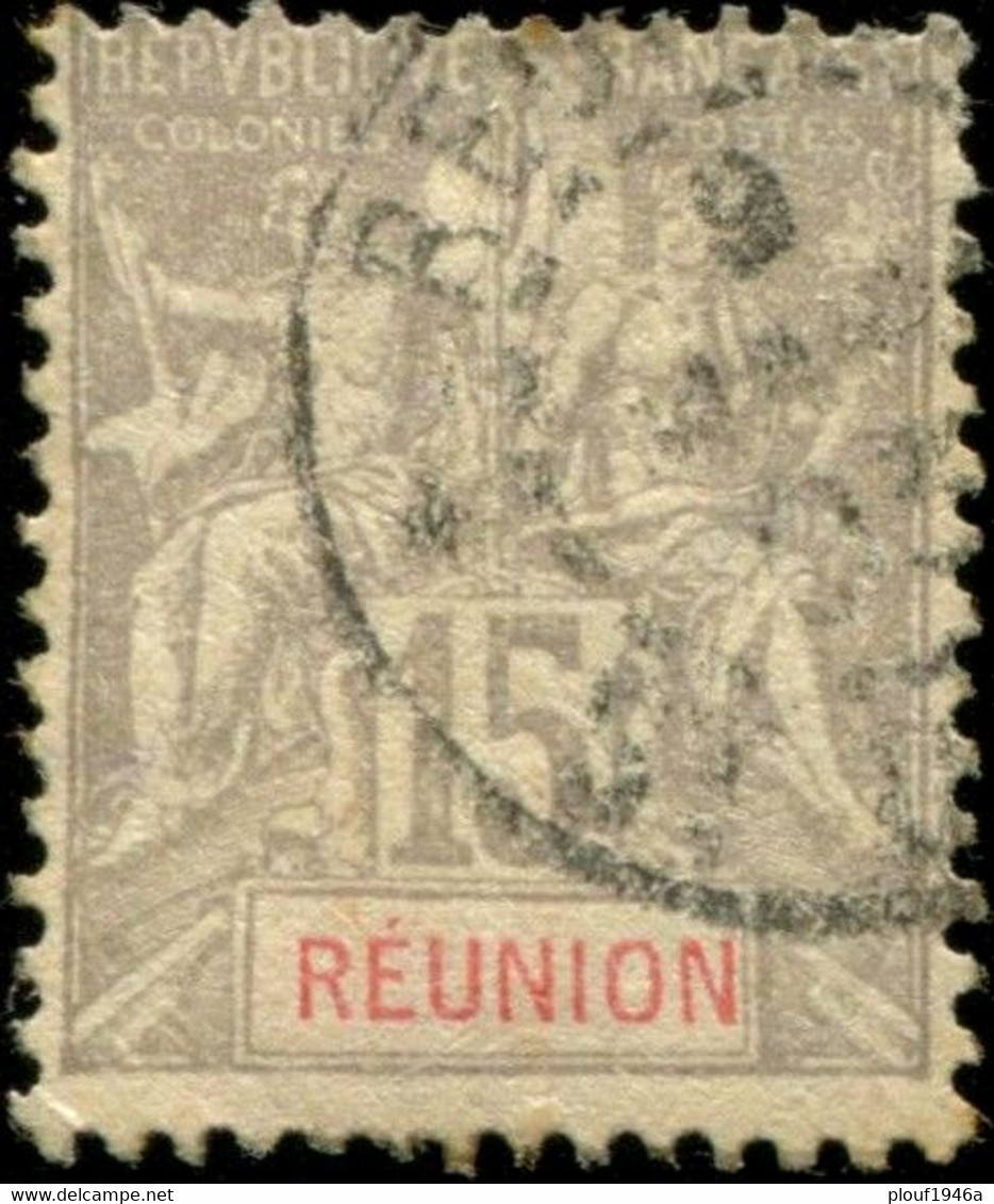 Pays : 401 (Réunion : Colonie Française)  Yvert Et Tellier N° :  48 (o) - Used Stamps