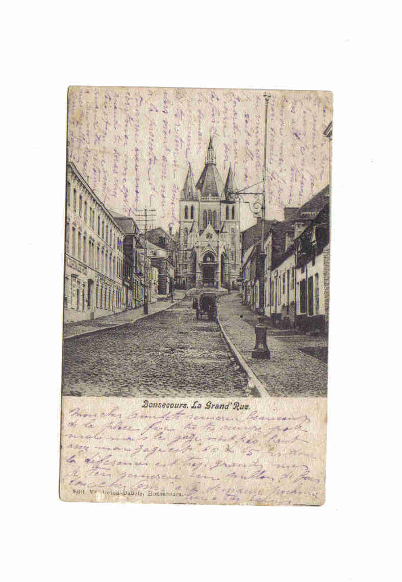 Bonsecours La Grand Rue 1904 - Péruwelz