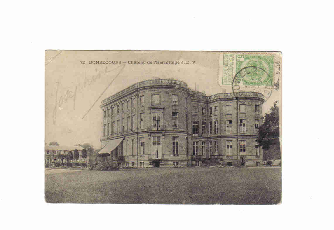 Bonsecours Chateau De L´ermitage 1908 - Péruwelz