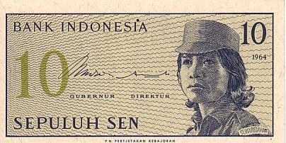 INDONESIE    10 Sen  Daté De 1964    Pick 92    *****BILLET  NEUF***** - Indonesië