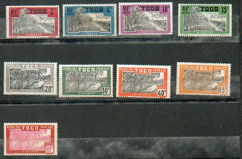 Togo 14 - YT 125/126/128/129/130/132/1 34/140/146 * - Unused Stamps