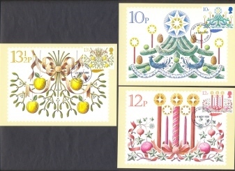 Great Britain: Set Of 5 PHQ 1980 Christmas - Carte PHQ