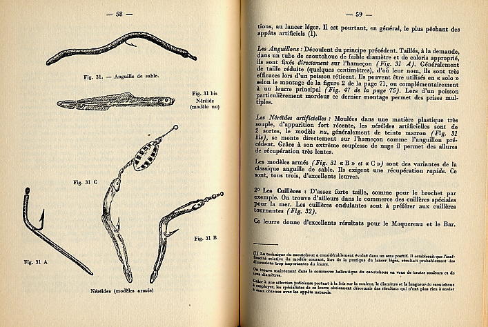 LE LANCER LEGER EN MER   -  106 PAGES  -  QUELQUES  ILLUSTRATIONS  -  1972 - Fischen + Jagen