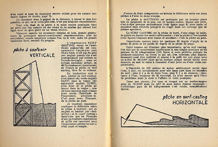 PECHES EN MER - SURF CASTING  -  93 PAGES  -  QUELQUES  ILLUSTRATIONS ET -  1964 - Fischen + Jagen