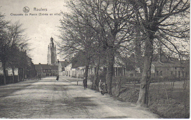 ROULERS  Chaussée De Menin-Entrée De La Ville - Feldpost - Röselare