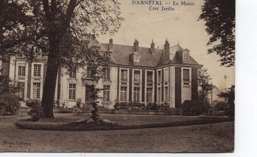 76 - DARNETAL - LA MAIRIE Côté- Jardin - Photo Camplon 1939 - Darnétal