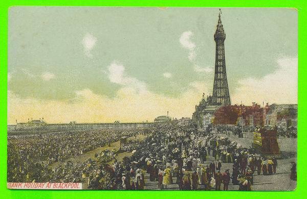 BLACKPOOL, UK  - BANK HOLIDAY AT BLACKPOOL - WELL ANIMATED - R.H.O.HILL - - Blackpool